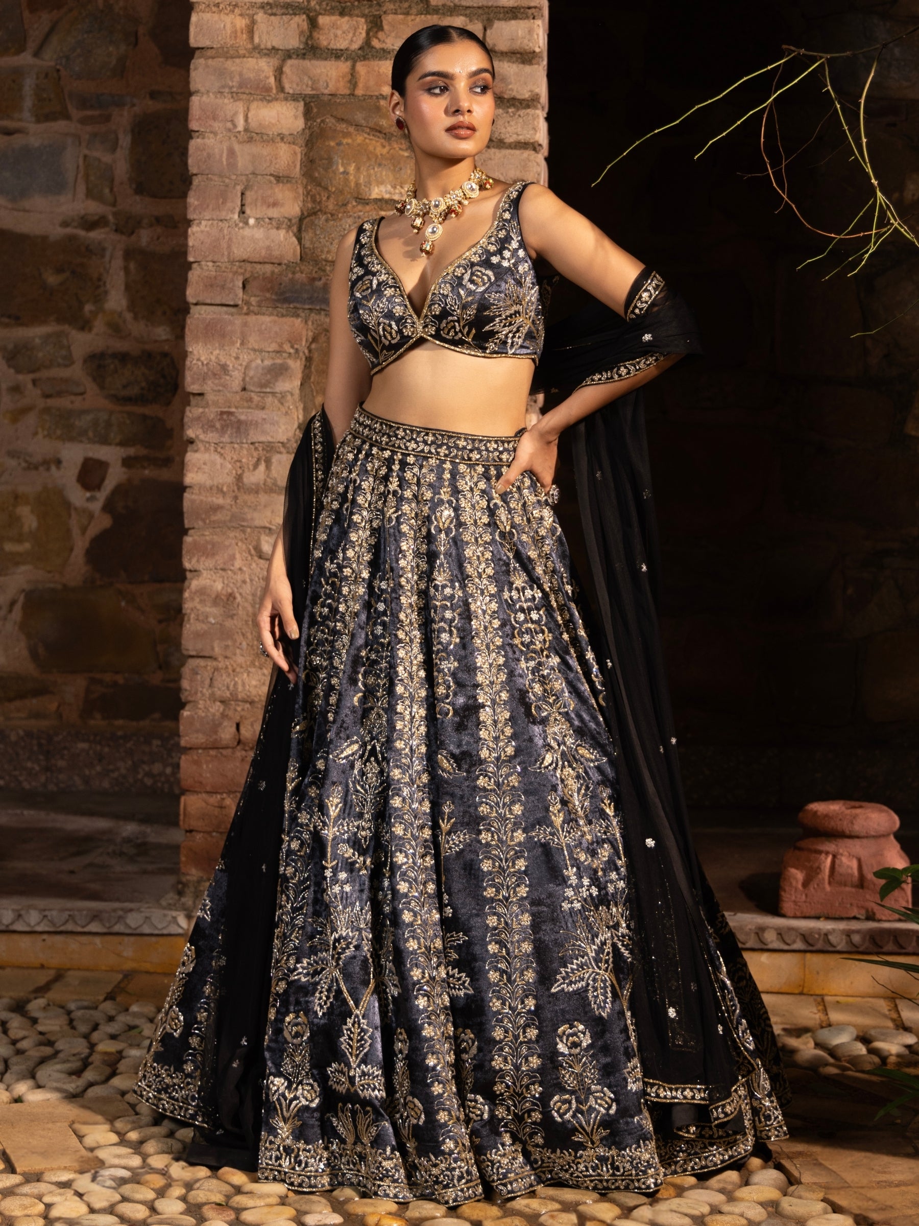 Shadowlight Overture Lehenga