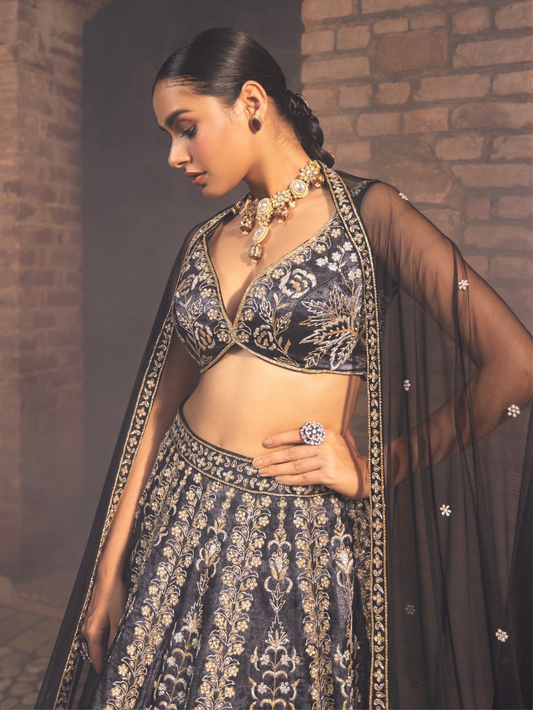 Shadowlight Overture Lehenga