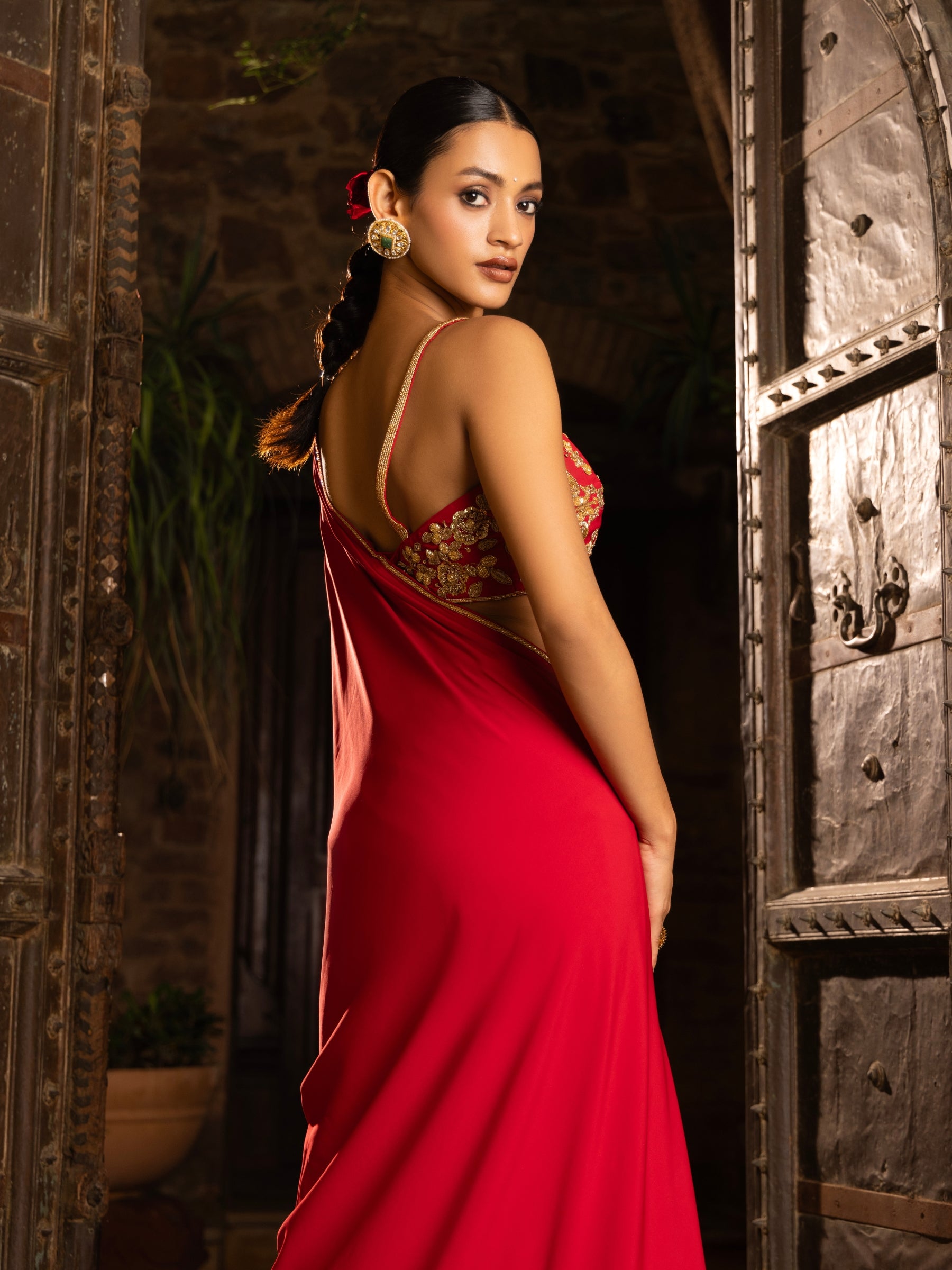 The Scarlet Veil Saree
