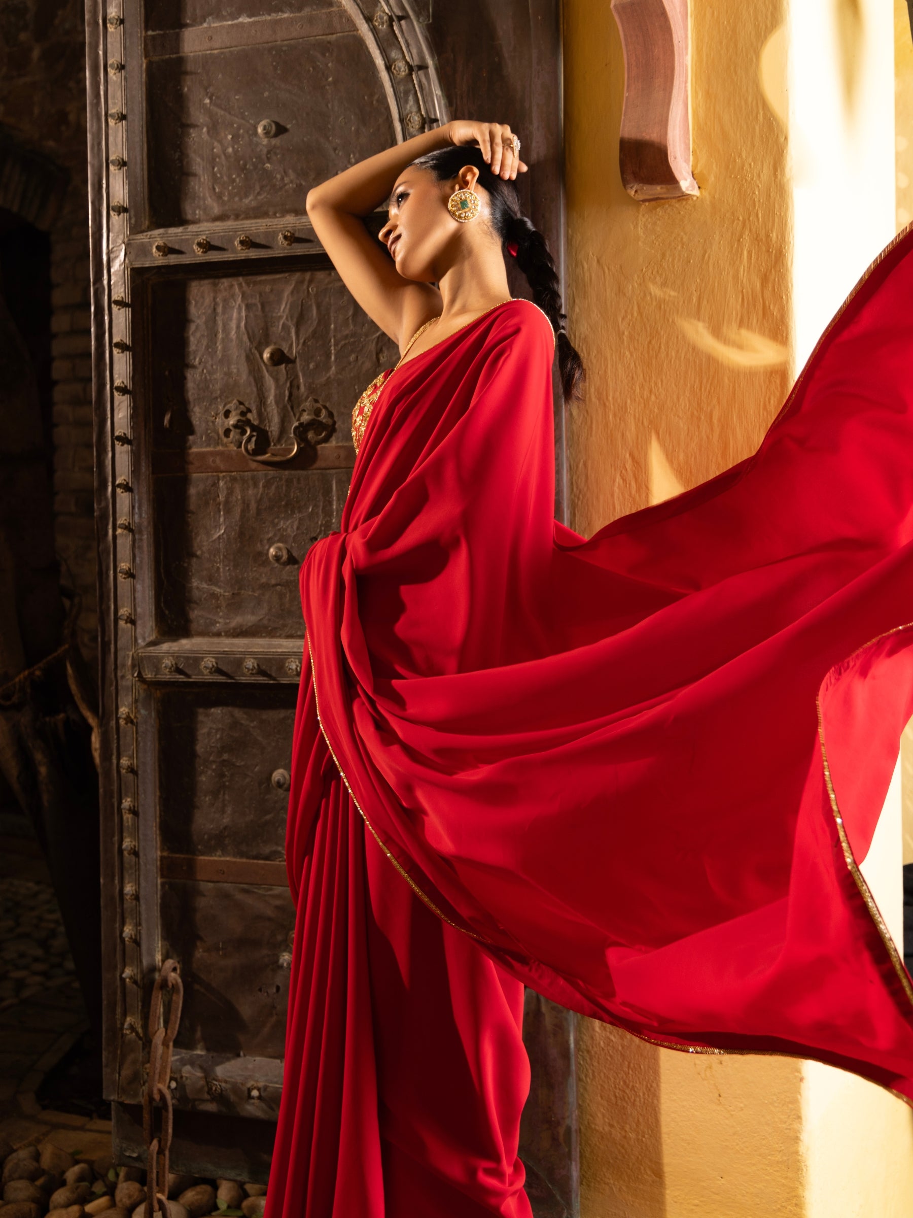 The Scarlet Veil Saree