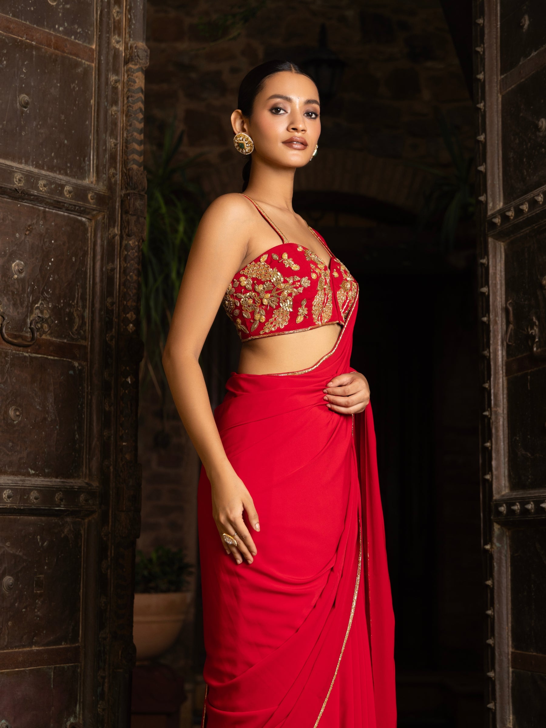 The Scarlet Veil Saree