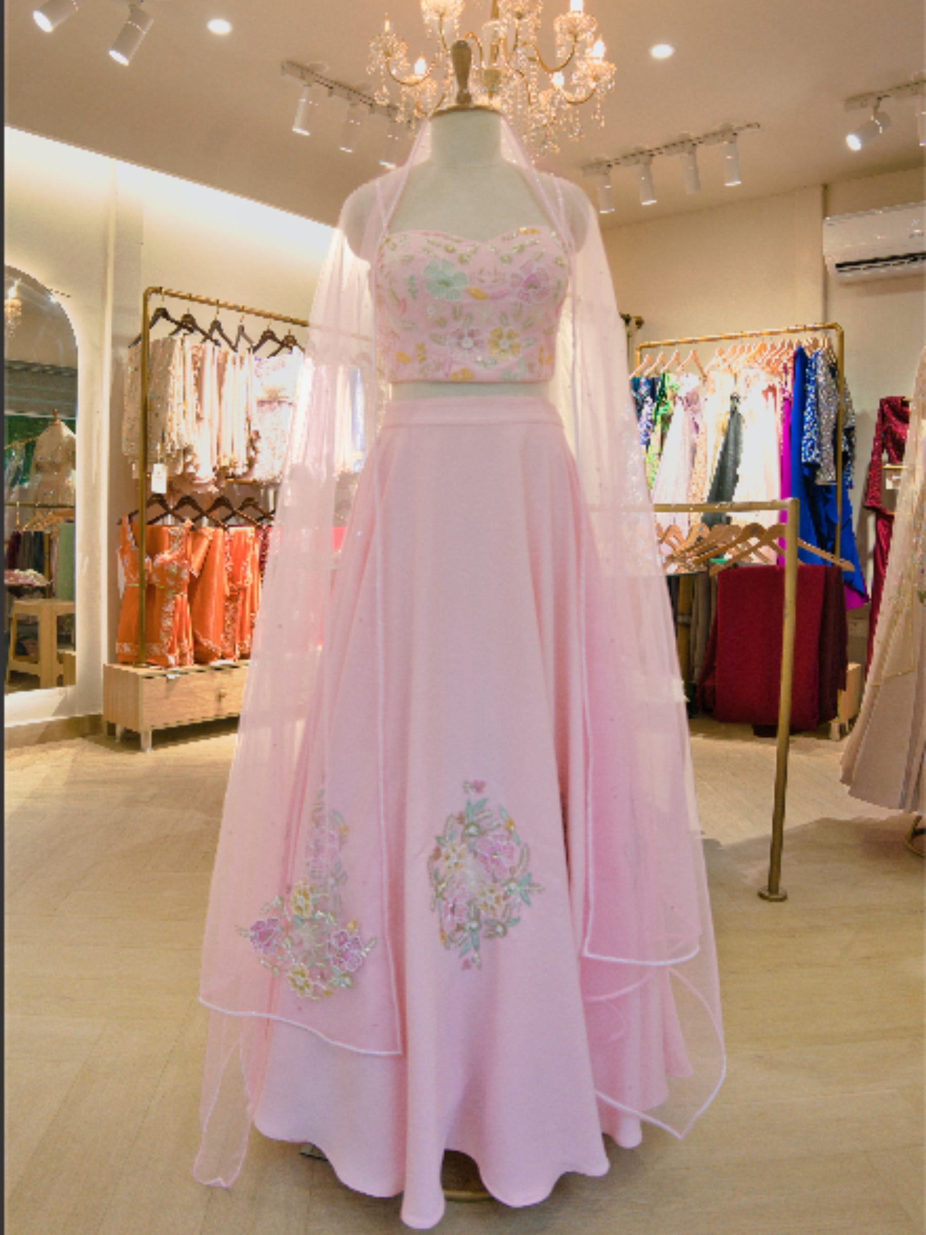 Rosé Garden Lehenga