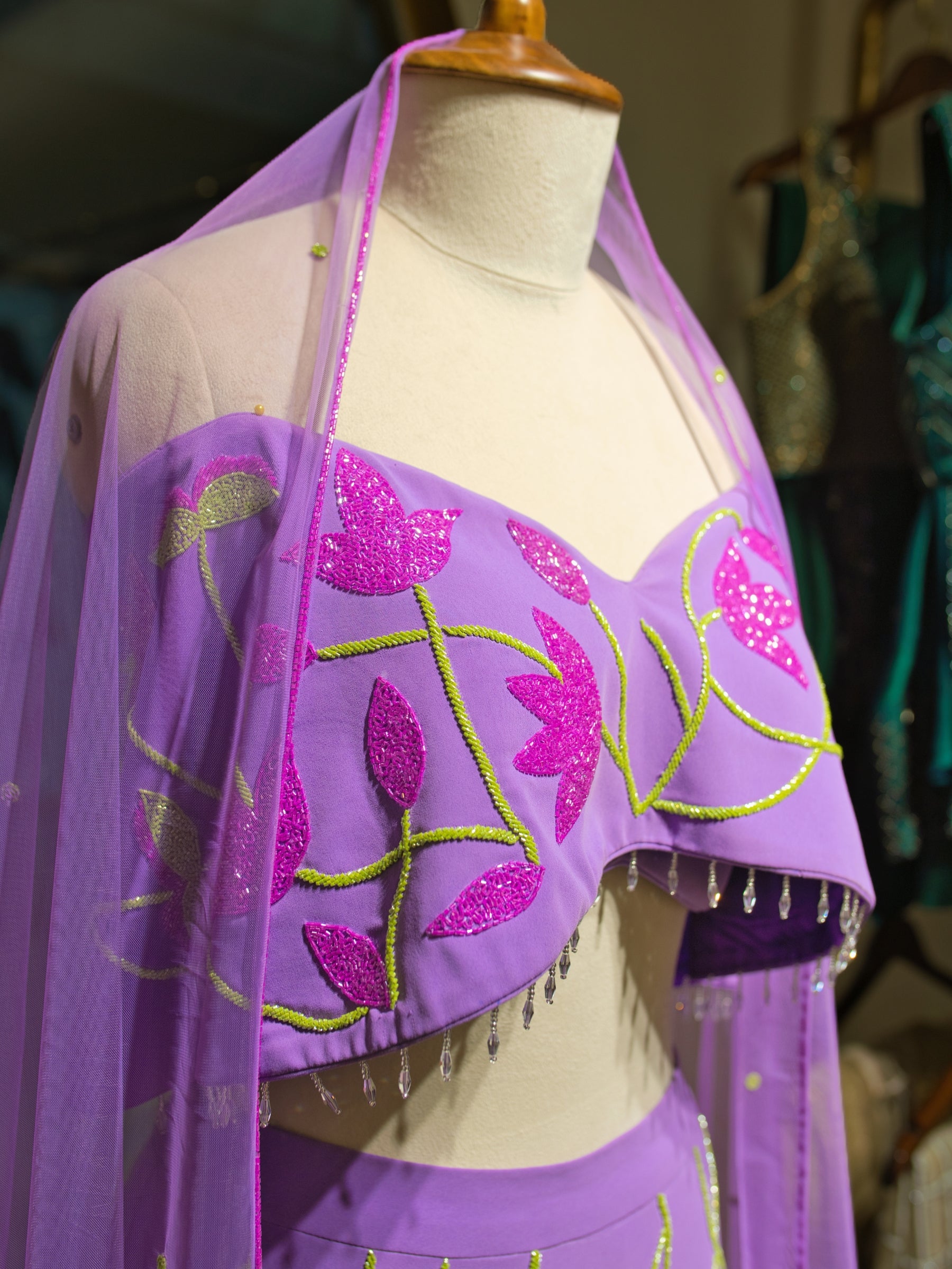 LAVENDER WHISPER LEHENGA