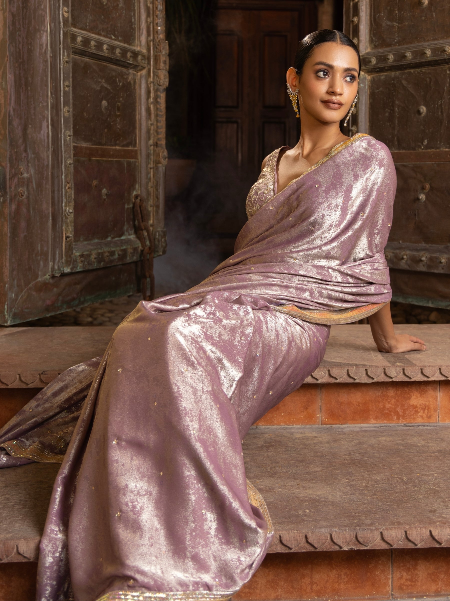 Moondust Blush Saree