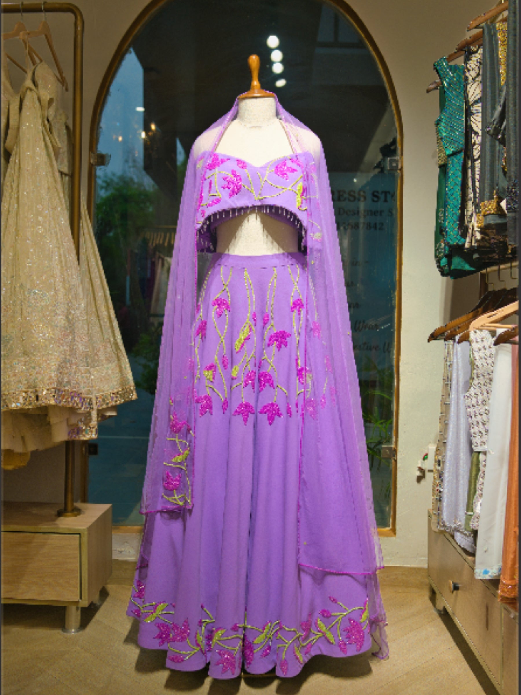 LAVENDER WHISPER LEHENGA