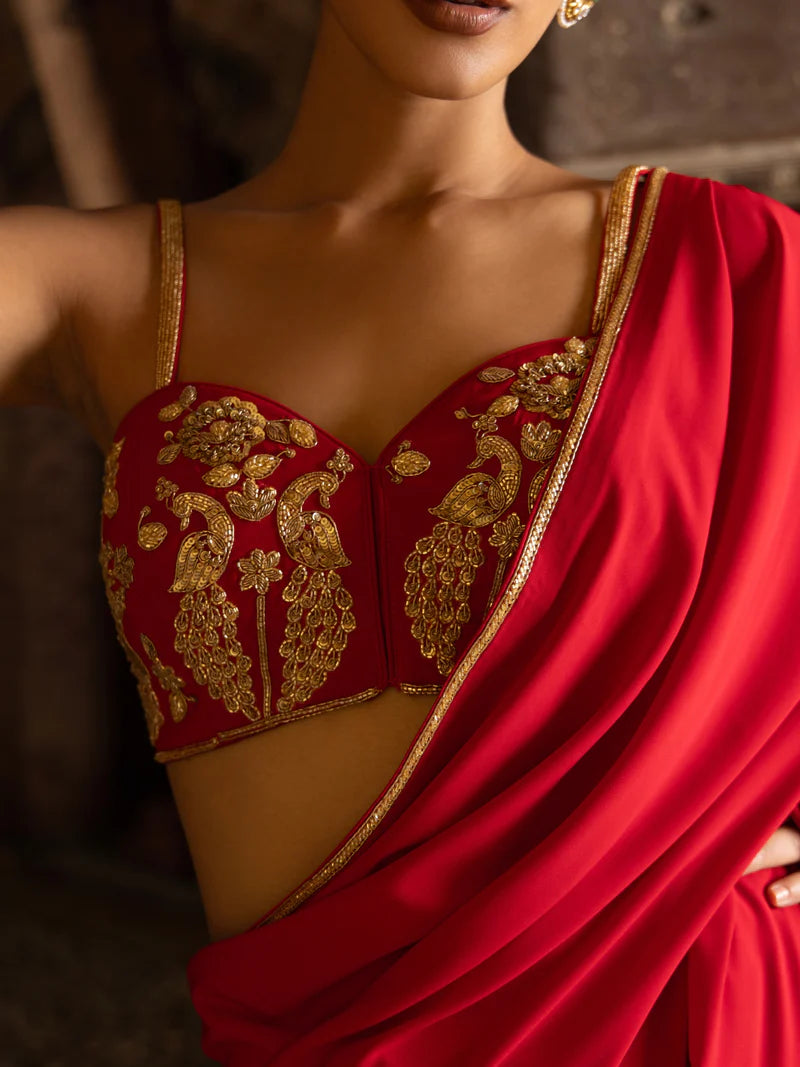 SCARLET VEIL BLOUSE