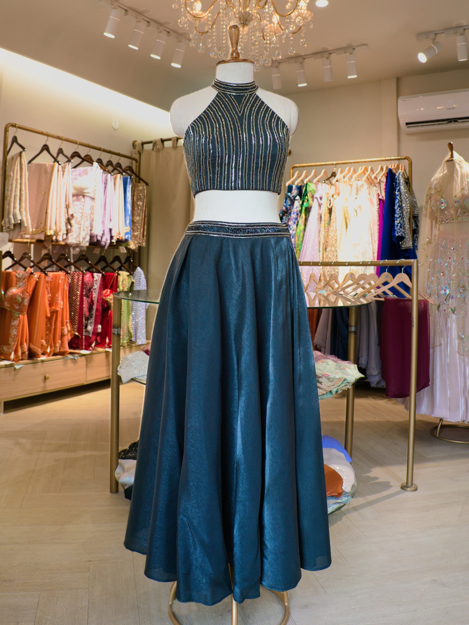 Midnight Glint Corset Halt