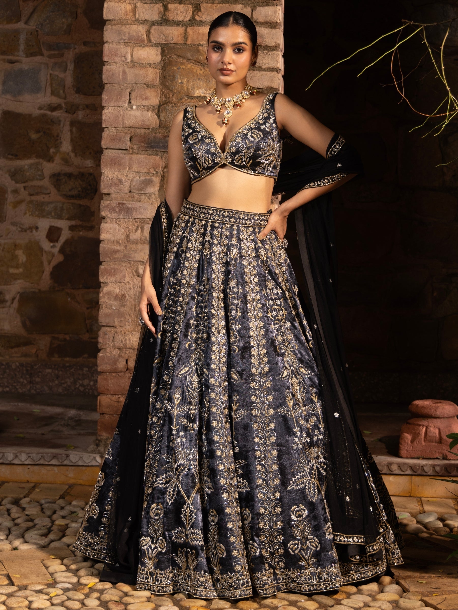 Shadowlight Overture Lehenga