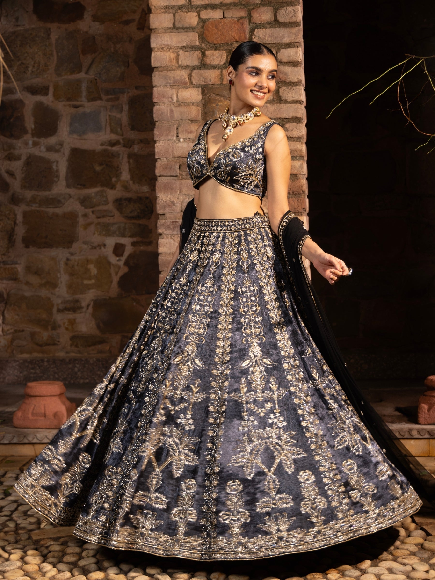 Shadowlight Overture Lehenga