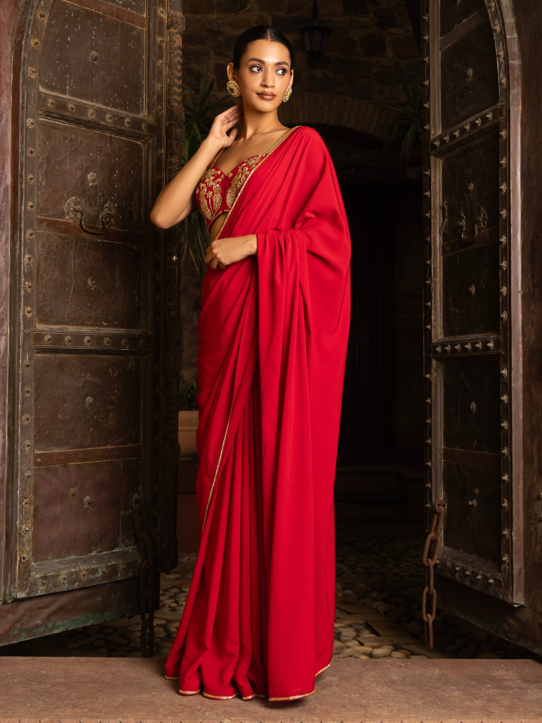 The Scarlet Veil Saree
