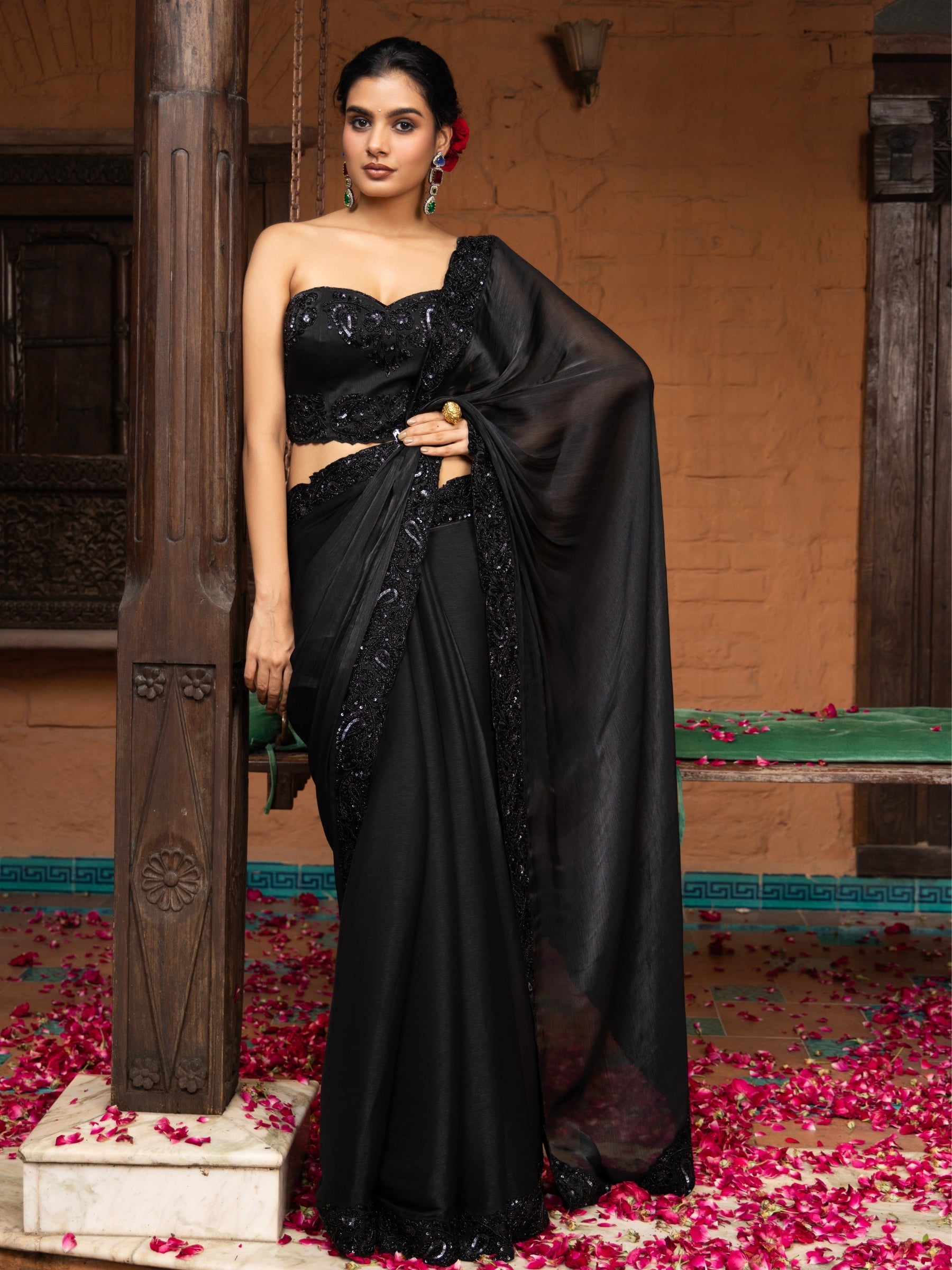 Noir Ember Saree
