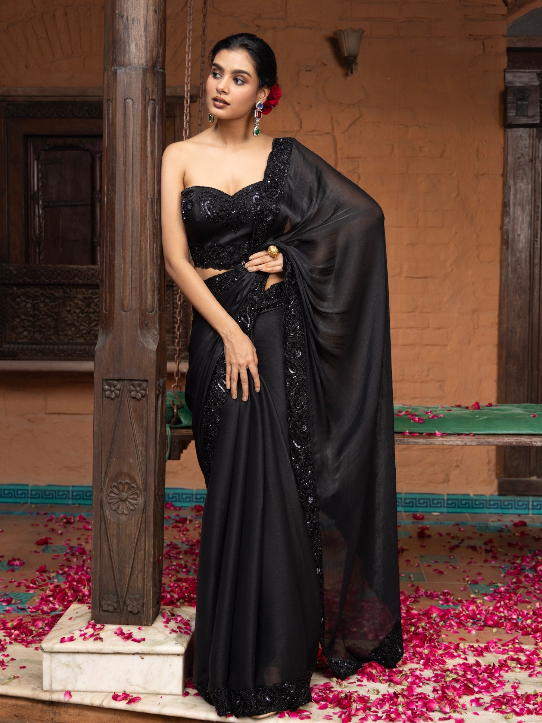 Noir Ember Saree