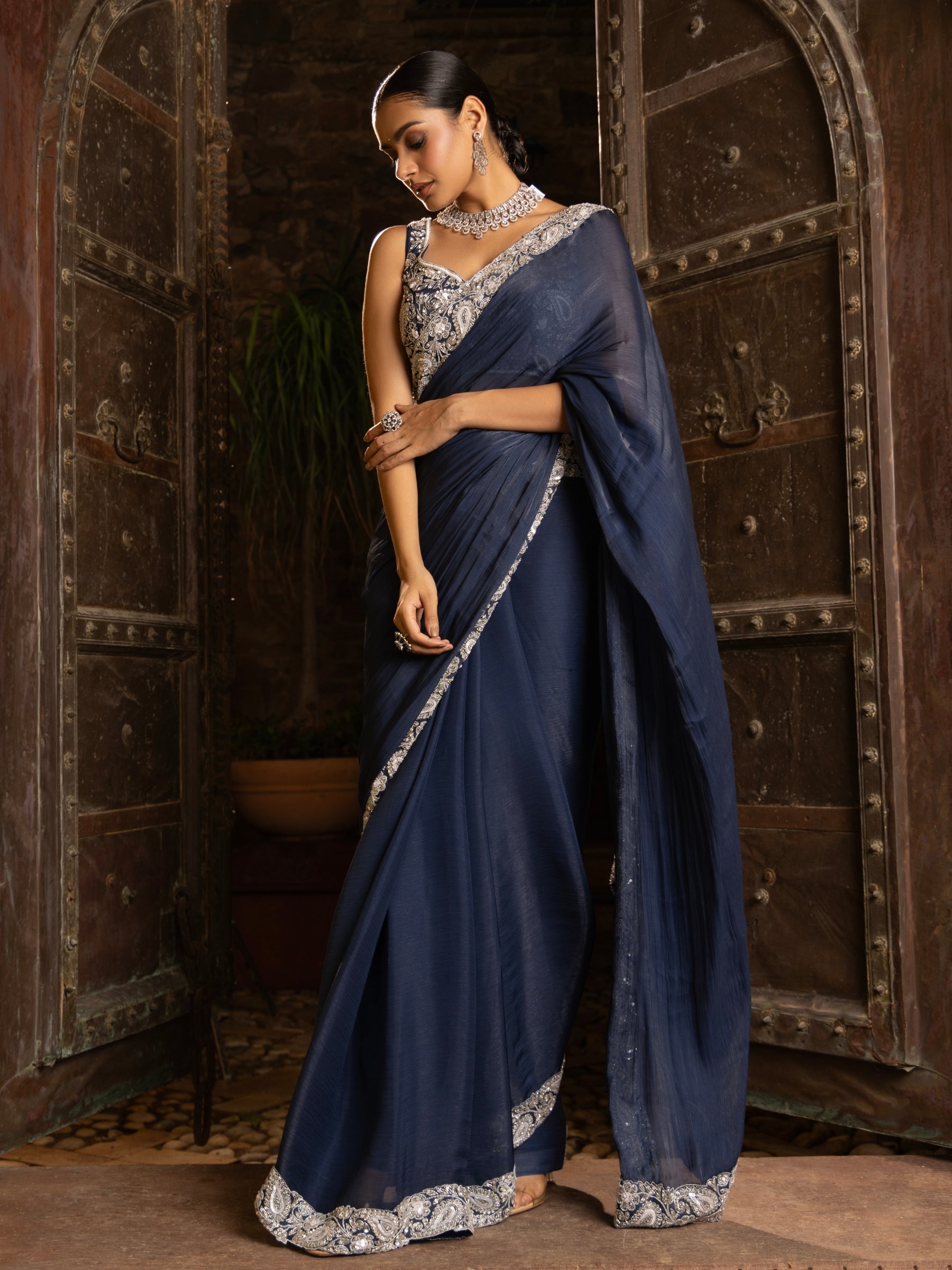Midnight Whisper Saree