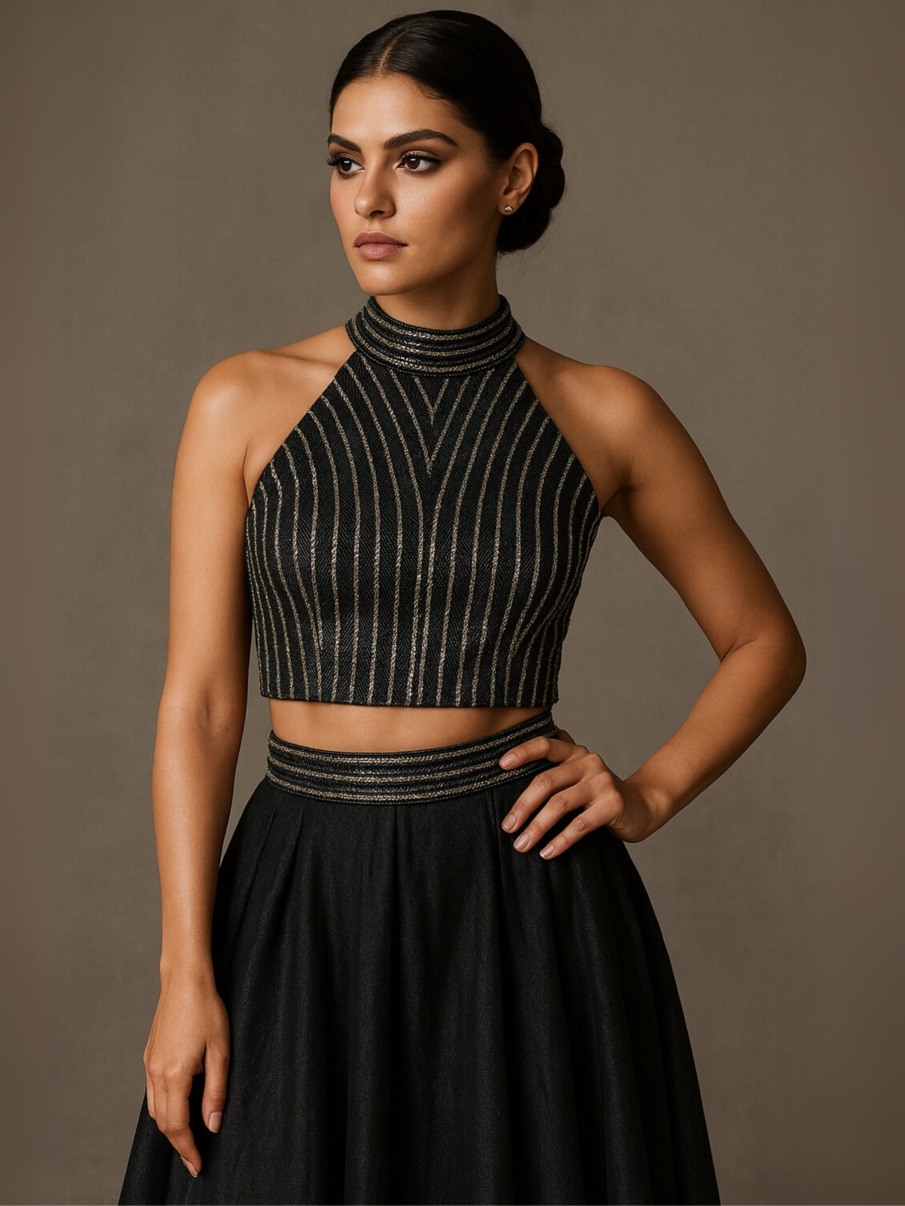 Midnight Glint Corset Halt