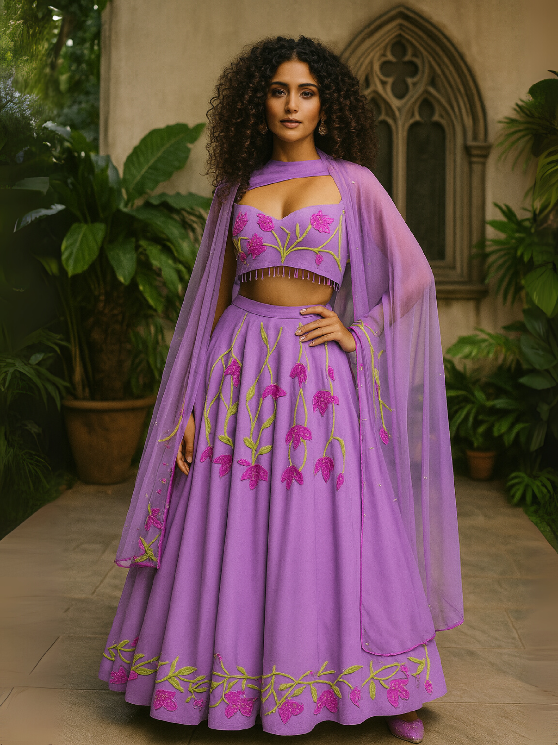 LAVENDER WHISPER LEHENGA