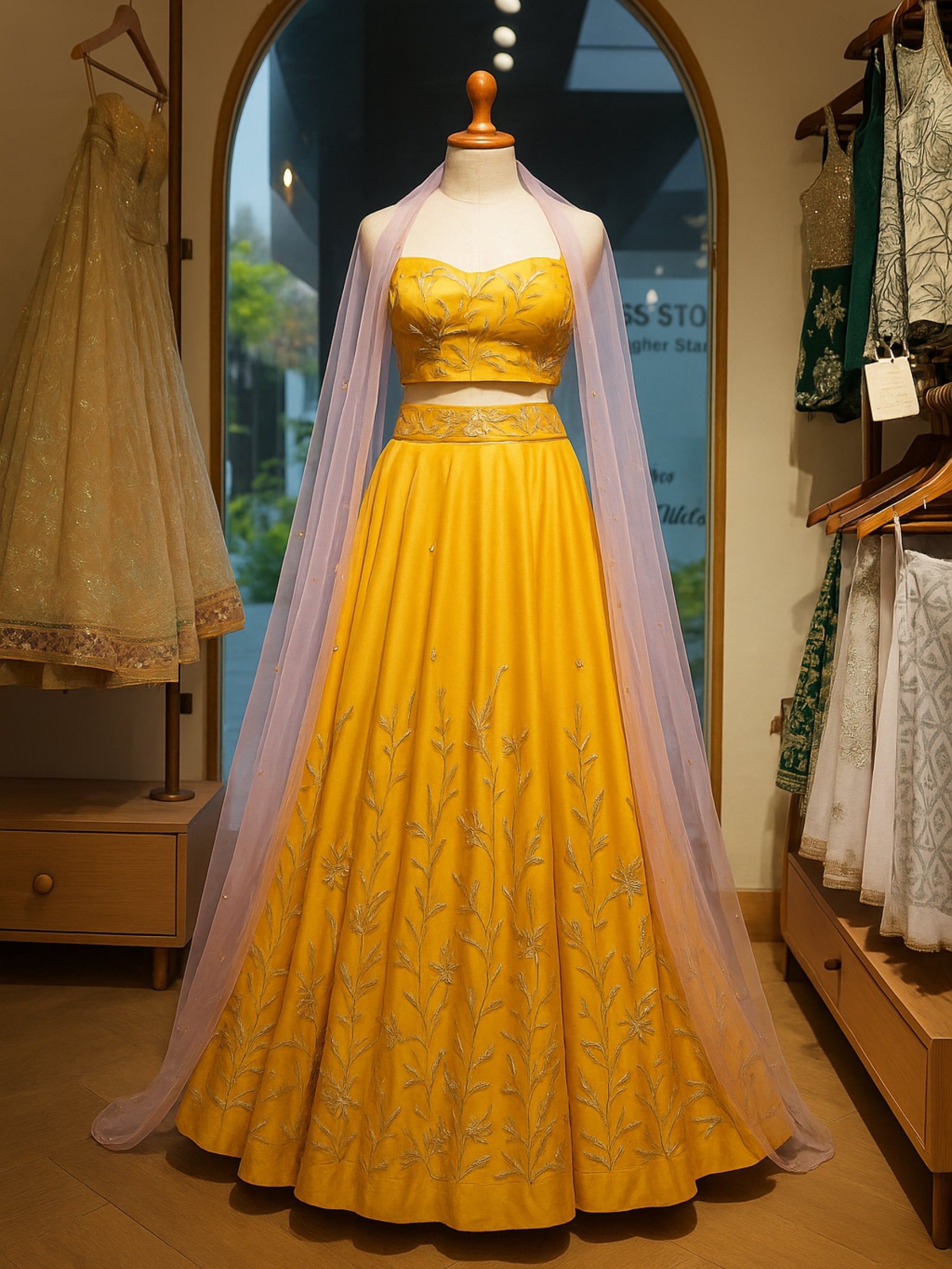 Sunset Bloom Lehenga