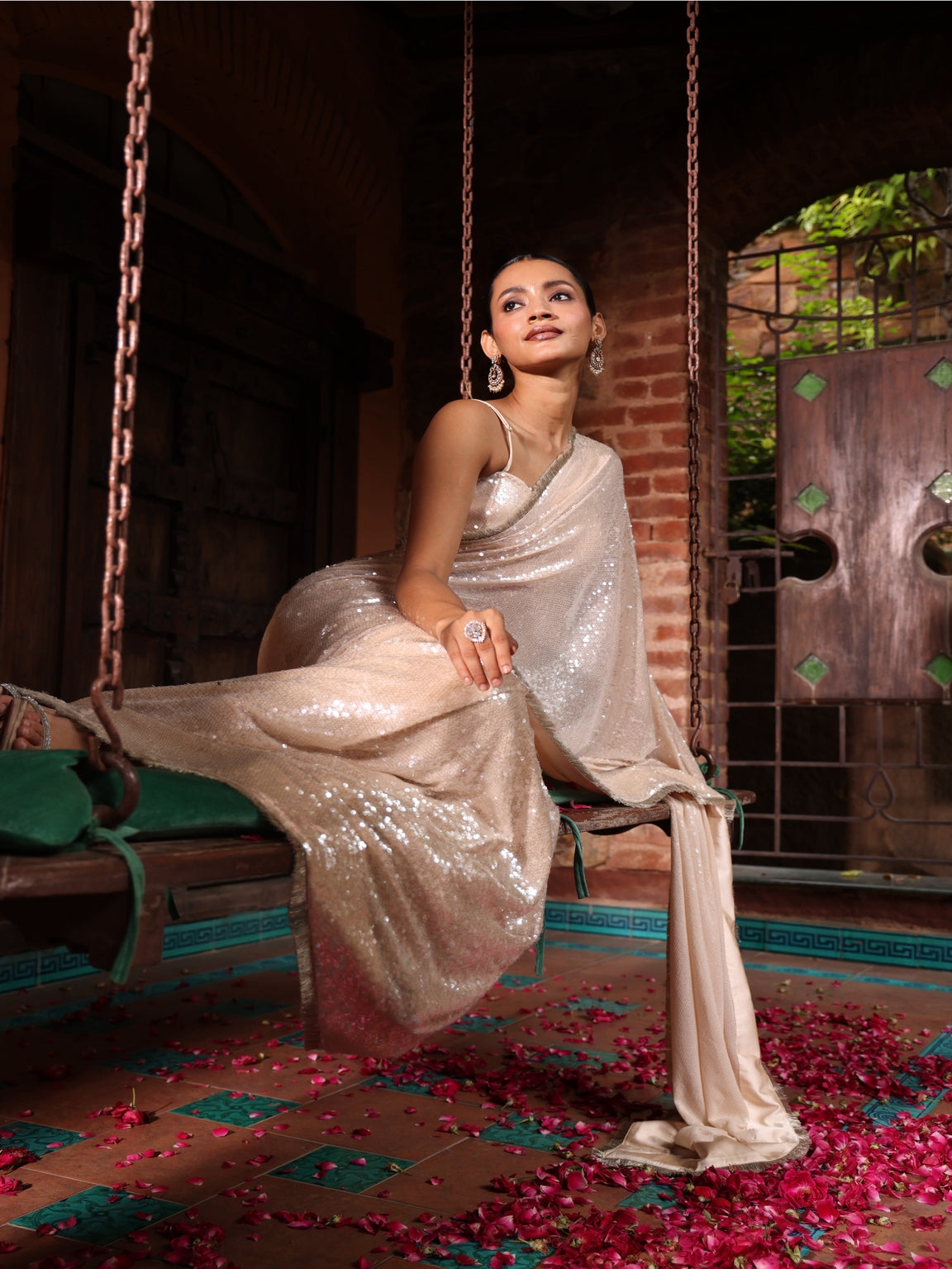 Champagne Glint Saree