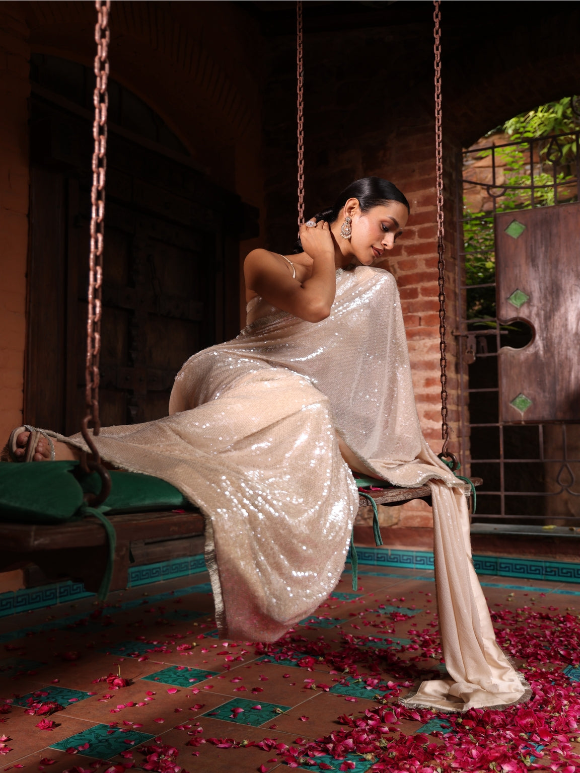Champagne Glint Saree